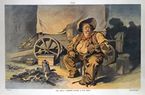 Vintage American Cartoons Drucke: Oh, hell! Nobody loves a fat man