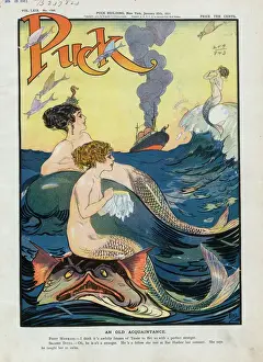 Early 20th Century Cartoons Drucke: An old acquaintance