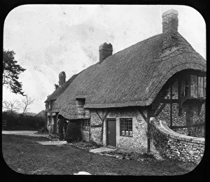 Victorian Garden Scene Drucke: Old Cottage
