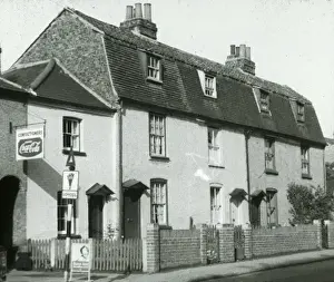 Lantern Slide Images Drucke: Old cottages