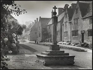 Cotswold Landscape Photography Drucke: Old Cross / Stanton