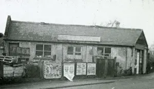 Lantern Slide Images Drucke: Old fire station