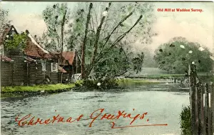 English Historical Landmarks Drucke: Old Mill, Waddon, Surrey