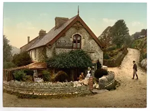 Gerahmter Druck : Alter Postamt, Lee (Devon), England Gerahmter Druck : Alter Postamt, Lee (Devon), England