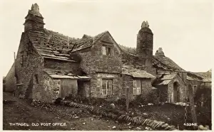Cornwall Historic Buildings Drucke: The Old Post Office - Tintagel, Cornwall