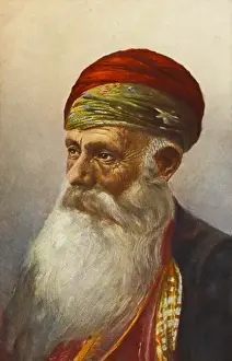 Turkish Historical Figures Drucke: Old Turkish man