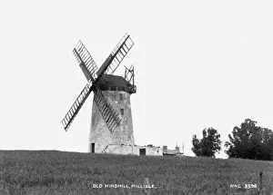 Early 1900s Landscape Photography Drucke: Old Windmill, Millisle