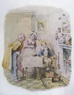 Oliver Twist Characters Drucke: Oliver Cared For