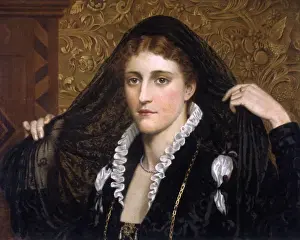 Drucke von Olivia, von Edmund Blair Leighton (aus dem Zwelften Nachtmahl). 1888 Edmund Blair Leighton Drucke: Olivia, von Edmund Blair Leighton
