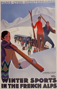 French Alps Winter Sports Drucke: (insert)