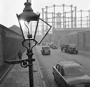 Städte Und Gemeinden Drucke: Öffne die Straßenlaterne im Bereich King's Cross