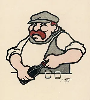 Öffnen einer Flasche