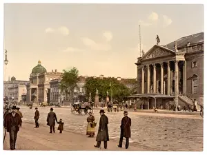 Nineteenth Century German History Drucke: Opera Place, Berlin, Germany