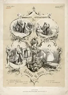 Italian Opera Composers Drucke: Opera Quadrilles 19C