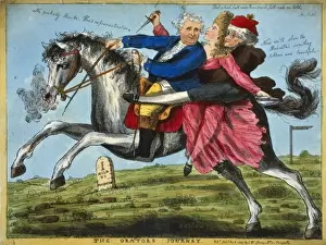 British Satirical Art Drucke: The orators journey