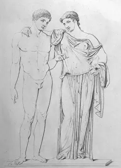 Classical Mythological Art Drucke: Orestes & Electra