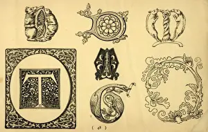 Verzierte Buchstabenmuster