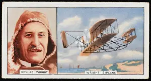 Early Flying Machines Drucke: Orville Wright / Biplane