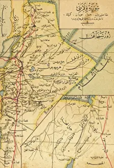Osmanische Karte von Syrien