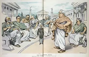 Puck Magazine Cartoons Drucke: The overshadowing Senate