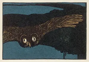 Drucke von Eröffnungsillustration zur Geschichte des Uhu Verwandte Bilder Drucke: Die Eule (Grimmel)