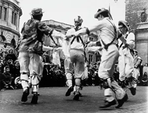 Tanz Drucke: Oxforder Morris Tänzer