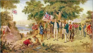 Australien Drucke: Pazifik / Kook 1770