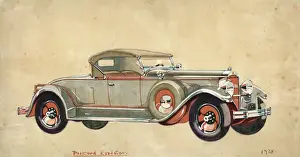 David Wright Artist Drucke: Packard Roadster, 1928 by David Wright