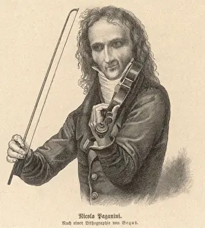 Musik Drucke: Paganini aus Bega