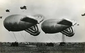 Bedfordshire Drucke: Ein Paar Bombenballons