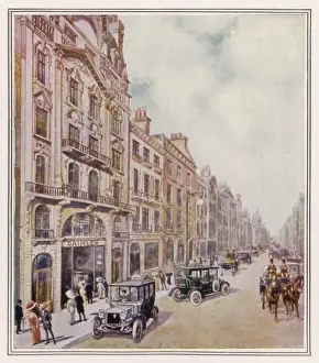 Pall Mall London Drucke: Pall Mall / Daimler C1912