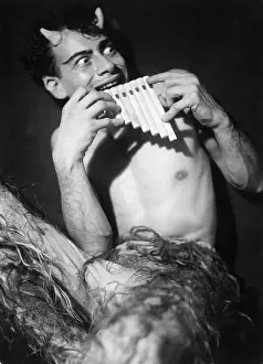 Classical Mythological Creatures Drucke: Pan with his Pipes