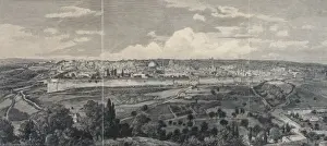 Jerusalem Landscape Photography Drucke: Panorama von Jerusalem