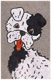 Historical Dog Images Drucke: Panting Dog