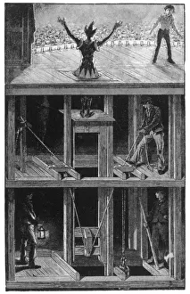 Behind The Scenes Theatre Drucke: Pantomime / Clown Appears