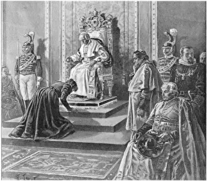 Christian Iconography Photography Drucke: Papal Audience 1898