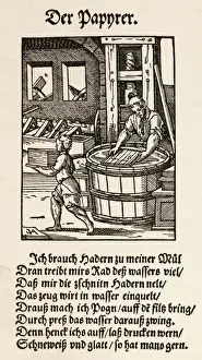 Papierherstellung in Deutschland im Jahre 1570