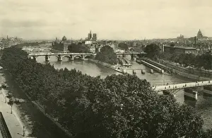 Pont Des Arts Bridge Drucke: PARIS IN 1900