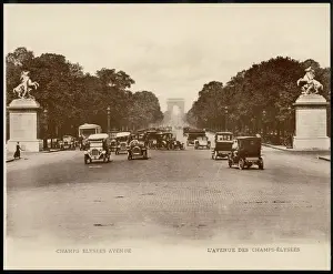 Champs Elysees Street Scene Drucke: Paris / Champs Elysees