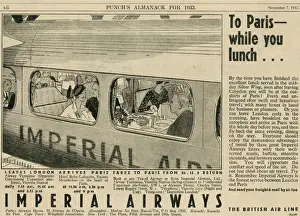 Imperial Airways Aircraft Drucke: To Paris while you Lunch