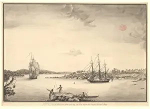 Thomas Watling Collection Drucke: A partial view of Sydney Cove