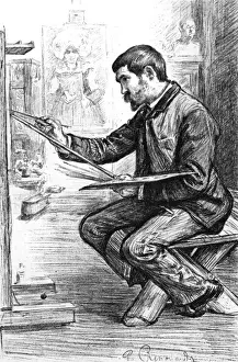 Drucke von PASCHAL ADOLF JEAN DAGNA-BOUVERET Französischer Künstler, der am Werk ist. Datum: UMRUND 1890 Pascal Dagnan-Bouveret Drucke: Pascal Dagnan-Bouveret