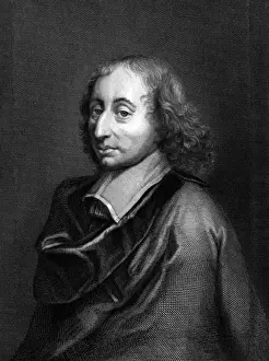 Blaise Pascal Portrait Drucke: Pascal (Delannoy)