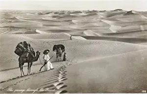 African Sand Dunes Drucke: Passage Through the Desert