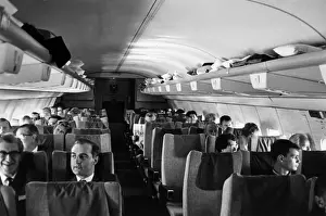 Vintage Flight Transport Drucke: Passengers on a 727