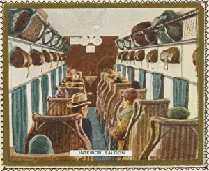 Retro Air Travel Images Drucke: Passengers in Argosy