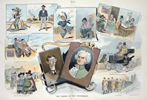 Puck Magazine Art Drucke: The passing of the picturesque