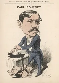 Historical French Writers Drucke: Paul Bourget (Cohl)