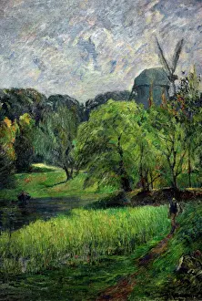 Drucke von Paul Gauguin (1848-1903) war ein französischer Künstler. Die Königsmühle 1885, Ny Carlsberg Glyptotek, Kopenhagen, Dänemark Zeitgenössische Kunst Drucke: Paul Gauguin (1848-1903). Die Königsmühle (1885). Nykøbing Falster
