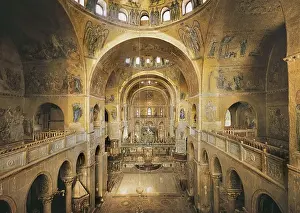 St Marks Basilica Venice Drucke: Pedret, Master of (12Th